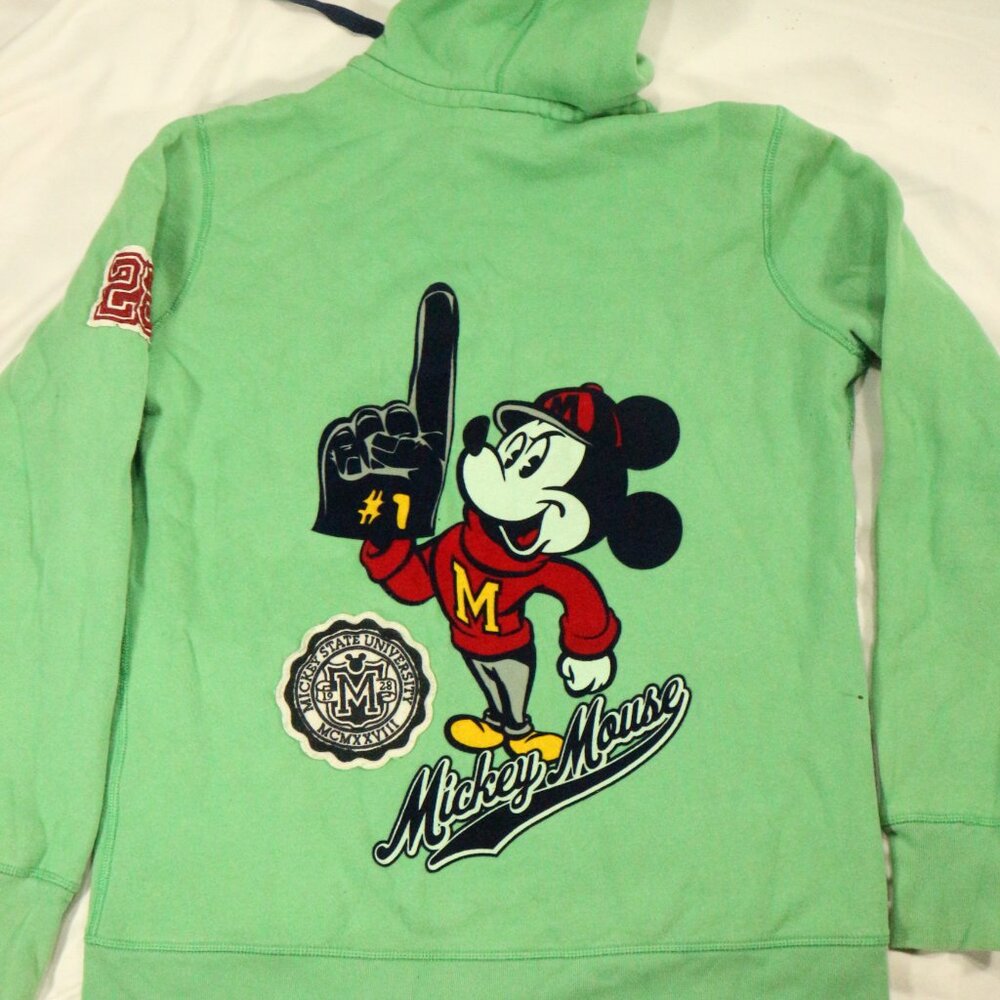 Disney Parks Collection Green Patchwork Full Zip … - image 3